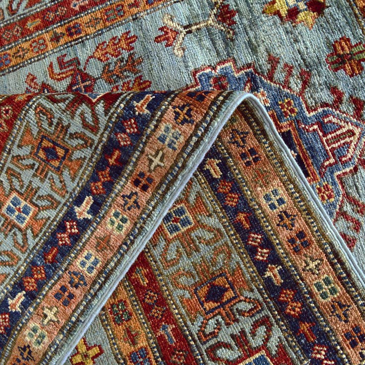 Detail image of 3' 4 x 5' 6 Hand Knotted Kazak Rug
