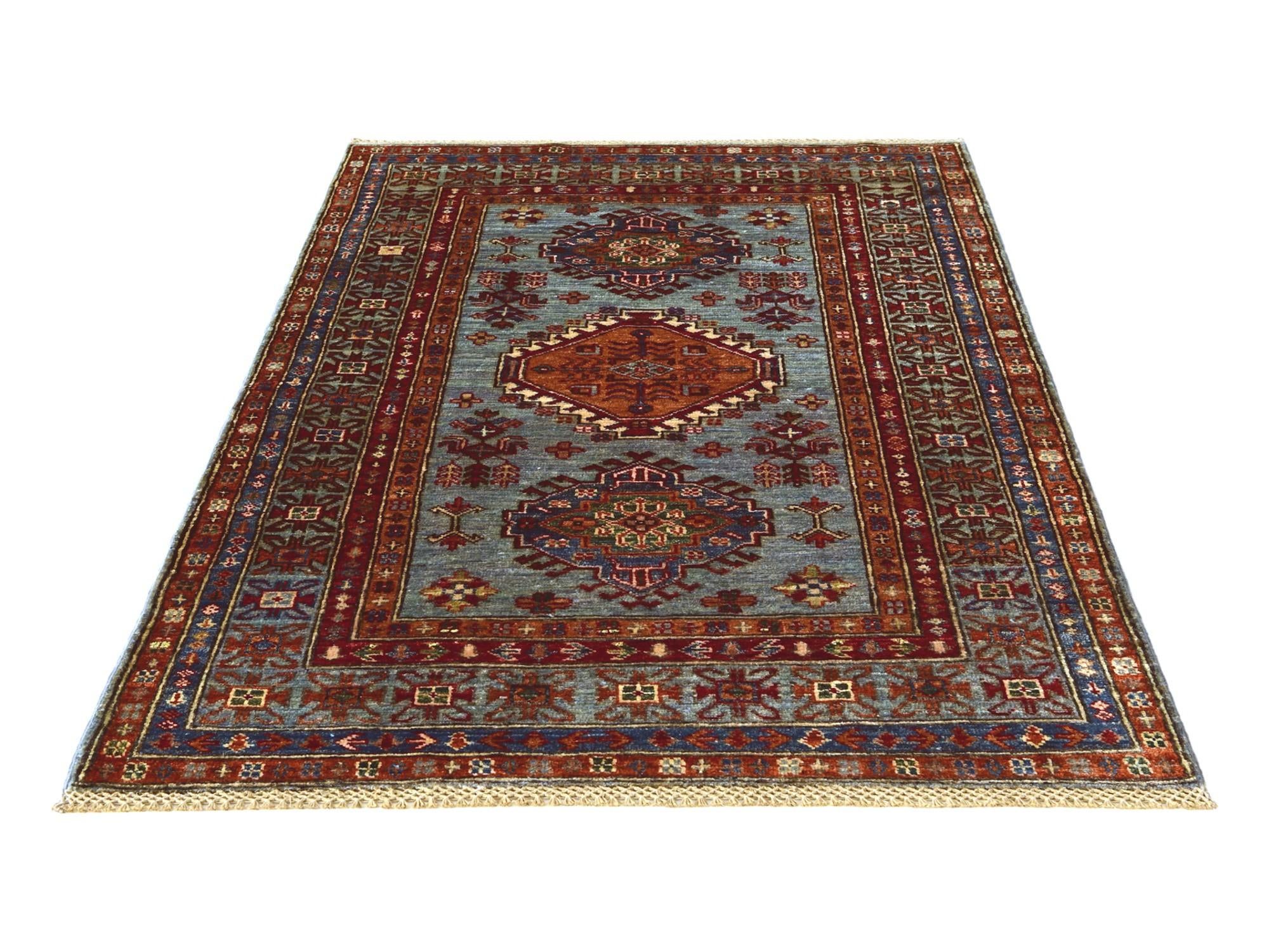 3' 4 x 5' 4 Hand Knotted Kazak Rug