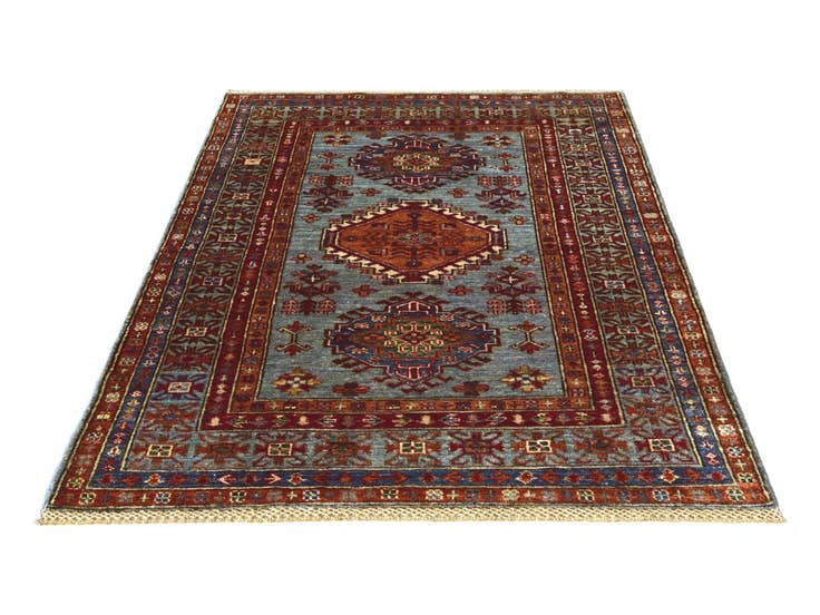 Detail image of 3' 4 x 5' 4 Hand Knotted Kazak Rug