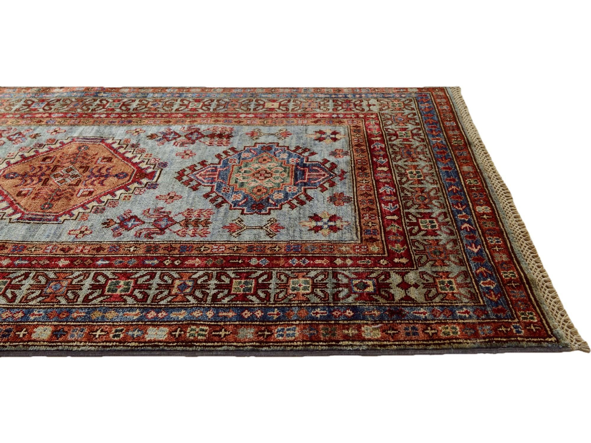 3' 4 x 5' 4 Hand Knotted Kazak Rug