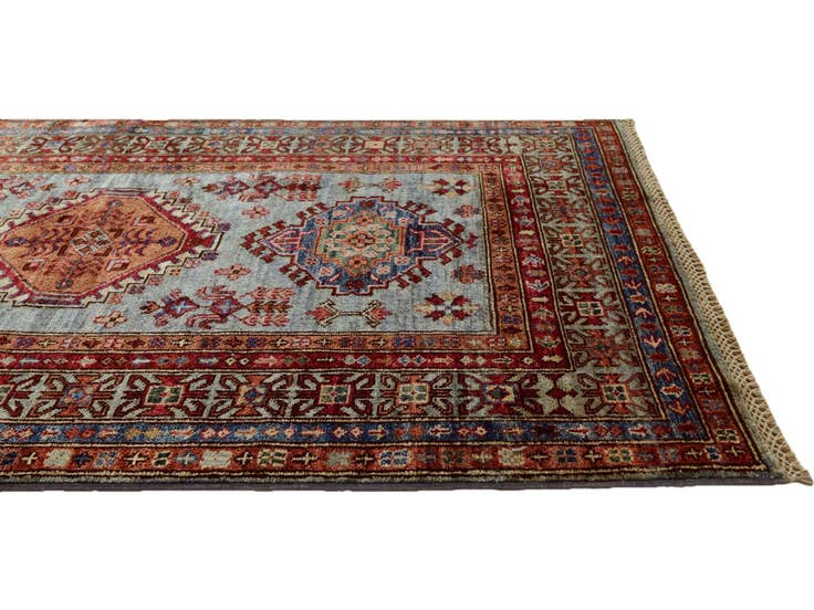 Detail image of 3' 4 x 5' 4 Hand Knotted Kazak Rug