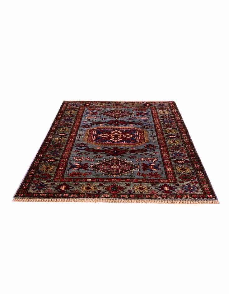 Detail image of 3' 4 x 5' 3 Hand Knotted Kazak Rug