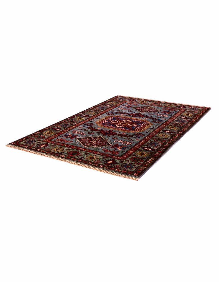 Detail image of 3' 4 x 5' 3 Hand Knotted Kazak Rug