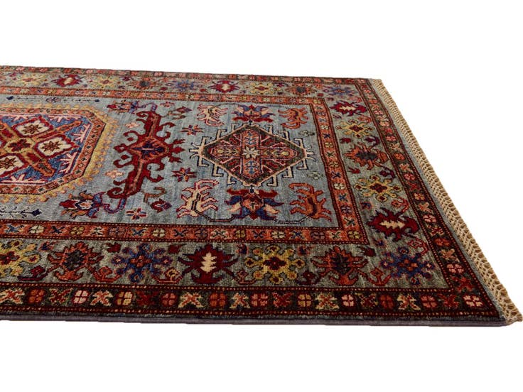 Detail image of 3' 4 x 5' 3 Hand Knotted Kazak Rug