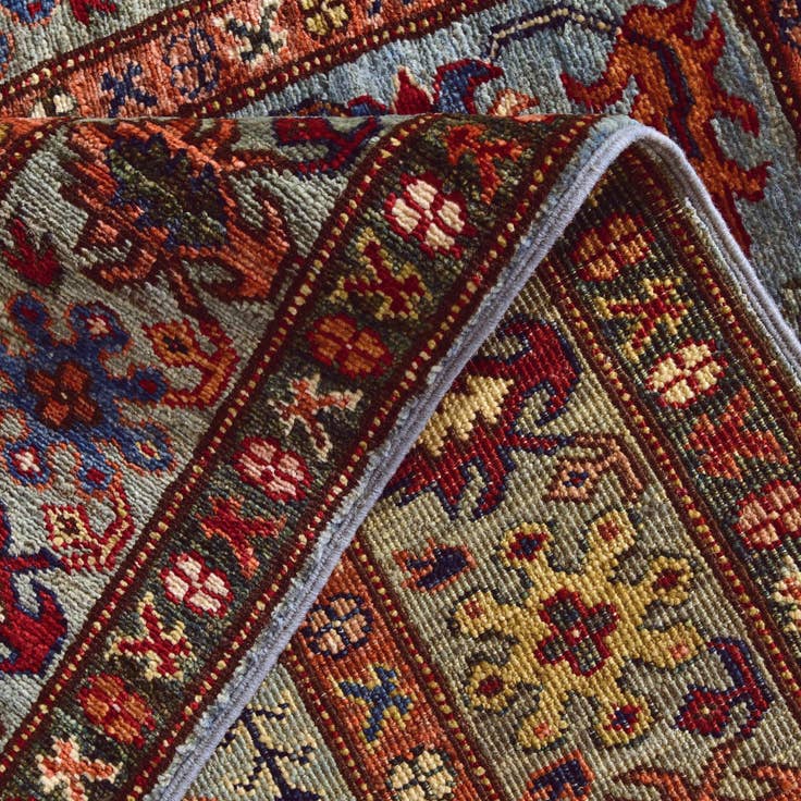 Detail image of 3' 4 x 5' 3 Hand Knotted Kazak Rug