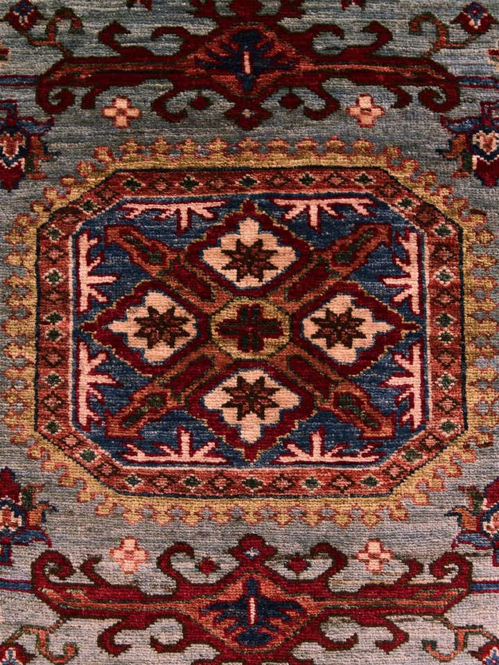 3' 4 x 5' 3 Hand Knotted Kazak Rug