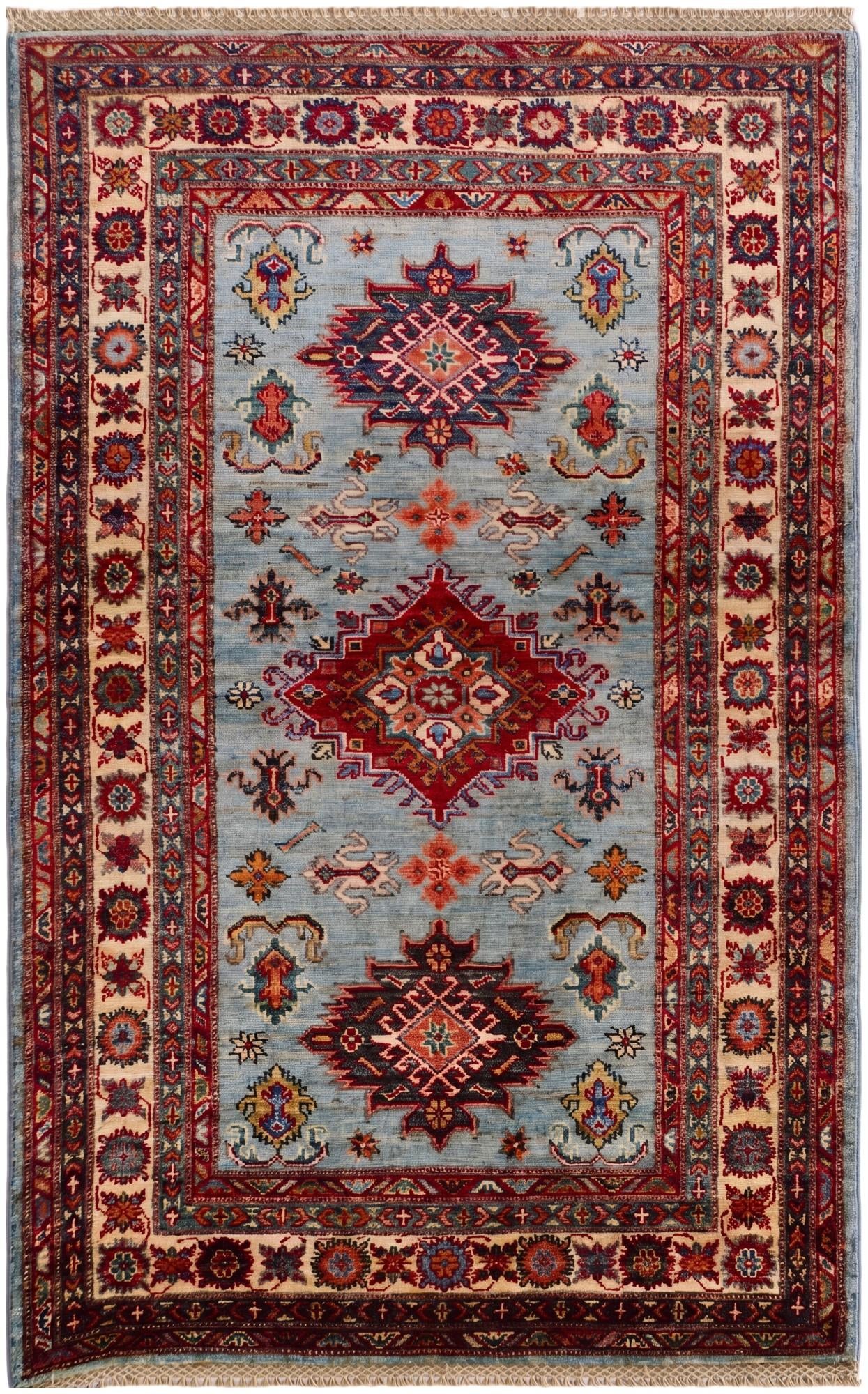 3' 3 x 5' 1 Hand Knotted Kazak Rug