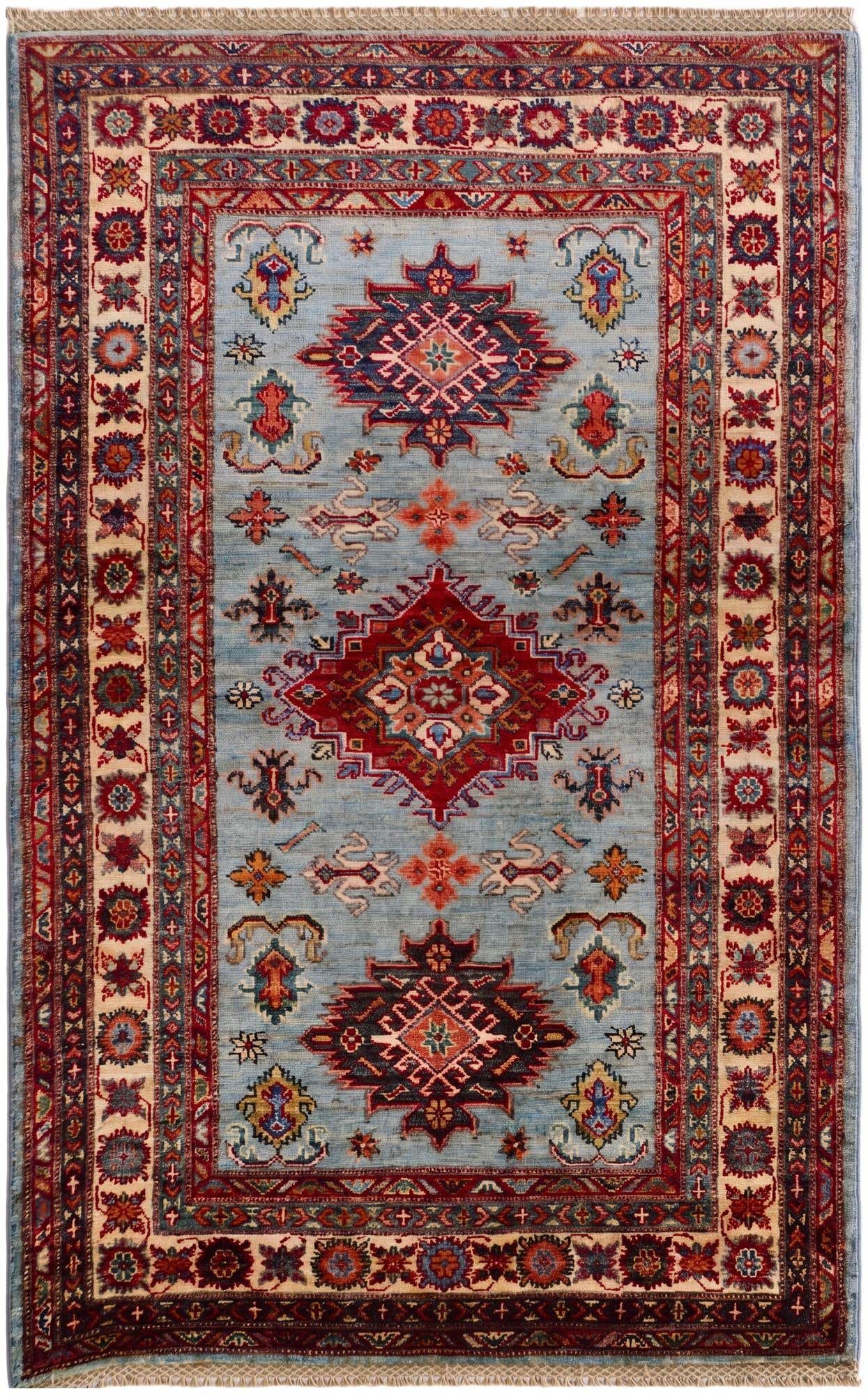 3' 3 x 5' 1 Hand Knotted Kazak Rug