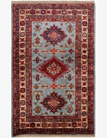 3' 3 x 5' 1 Hand Knotted Kazak Rug