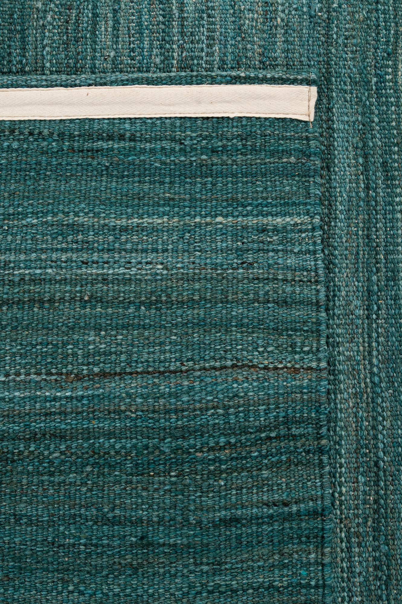 6' 5 x 9' 5 Hand Knotted Kilim Modern Wool Rug