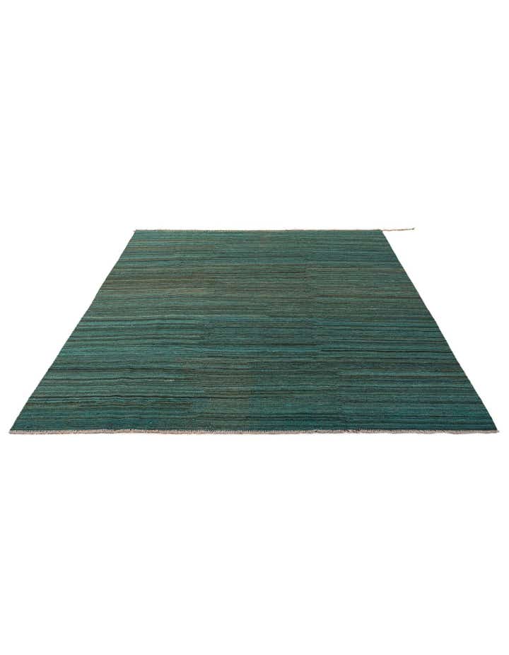 6' 7 x 9' 8 Hand Woven Kilim Modern Wool Rug