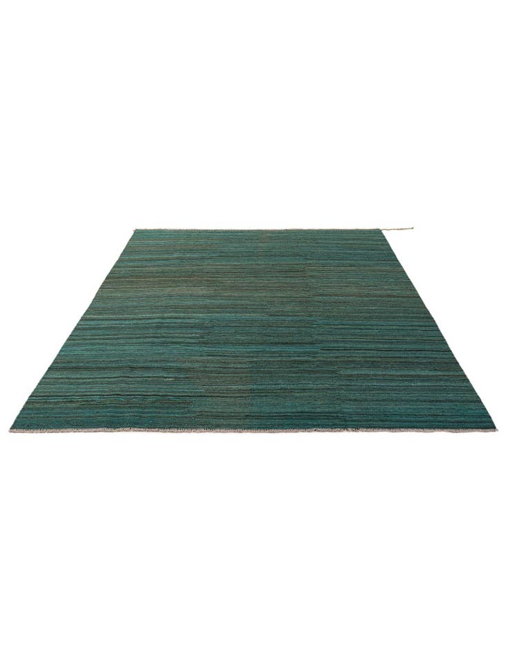 Detail image of 6' 7 x 9' 8 Hand Woven Kilim Modern Wool Rug