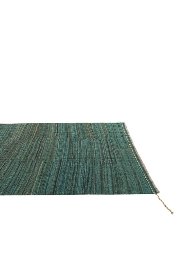 Detail image of 6' 7 x 9' 8 Hand Woven Kilim Modern Wool Rug