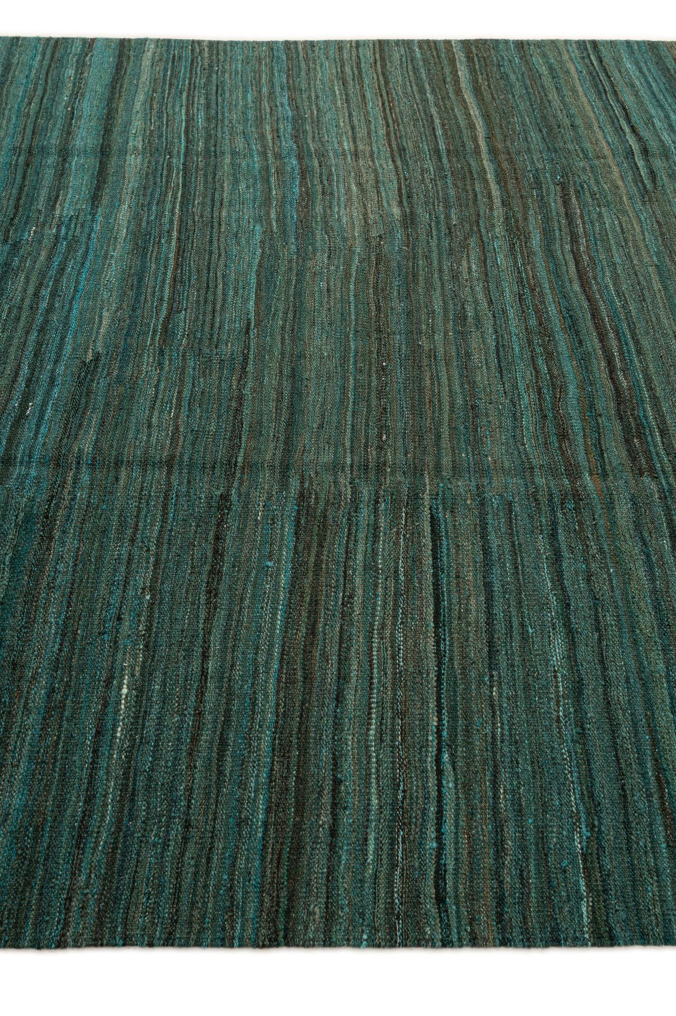 6' 7 x 9' 8 Hand Woven Kilim Modern Wool Rug