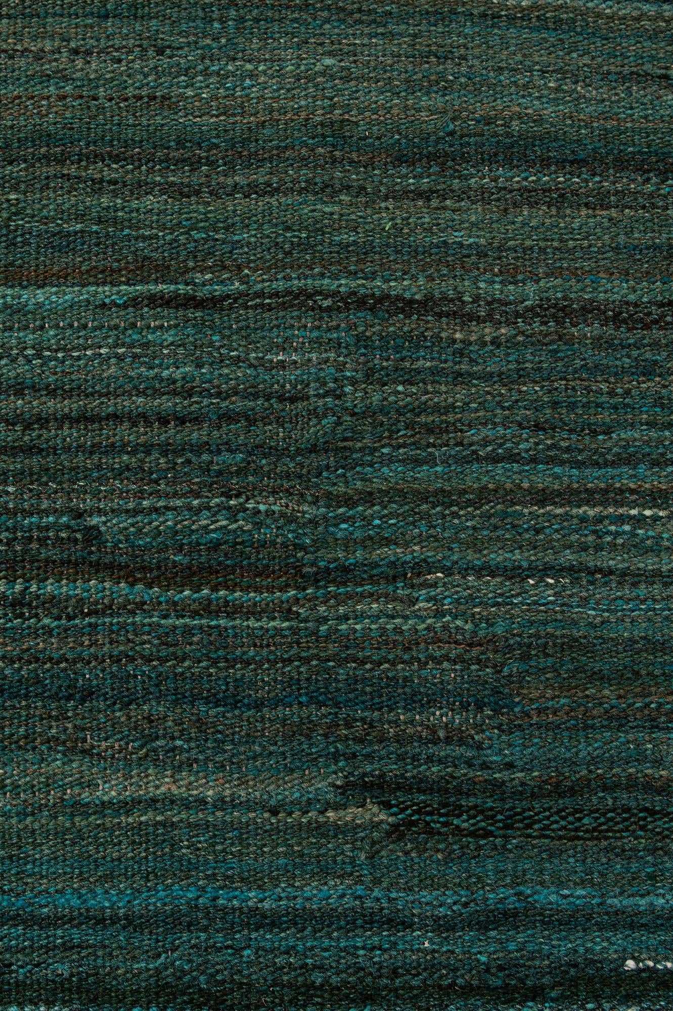 6' 7 x 9' 8 Hand Woven Kilim Modern Wool Rug