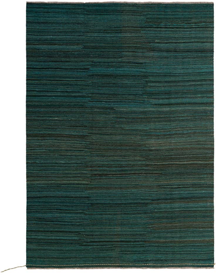 Detail image of 6' 7 x 9' 8 Hand Woven Kilim Modern Wool Rug
