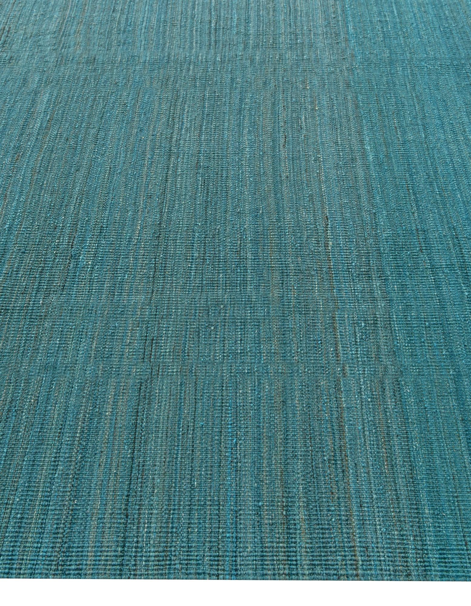 6' 8 x 9' 5 Hand Woven Kilim Modern Wool Rug