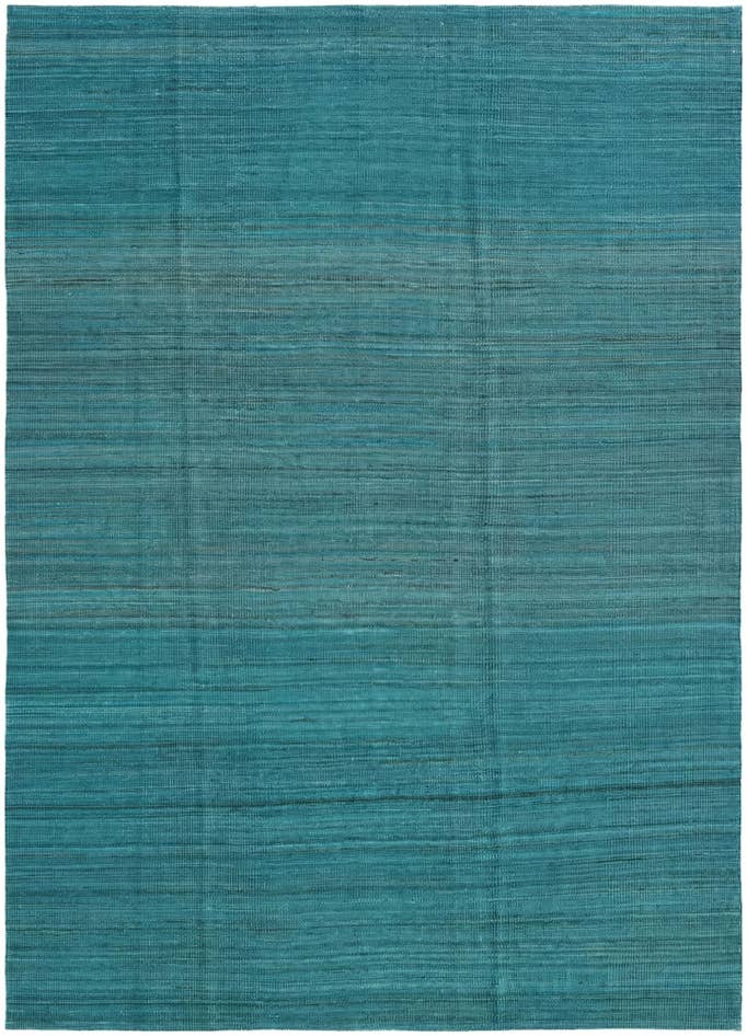 Detail image of 6' 8 x 9' 5 Hand Woven Kilim Modern Wool Rug