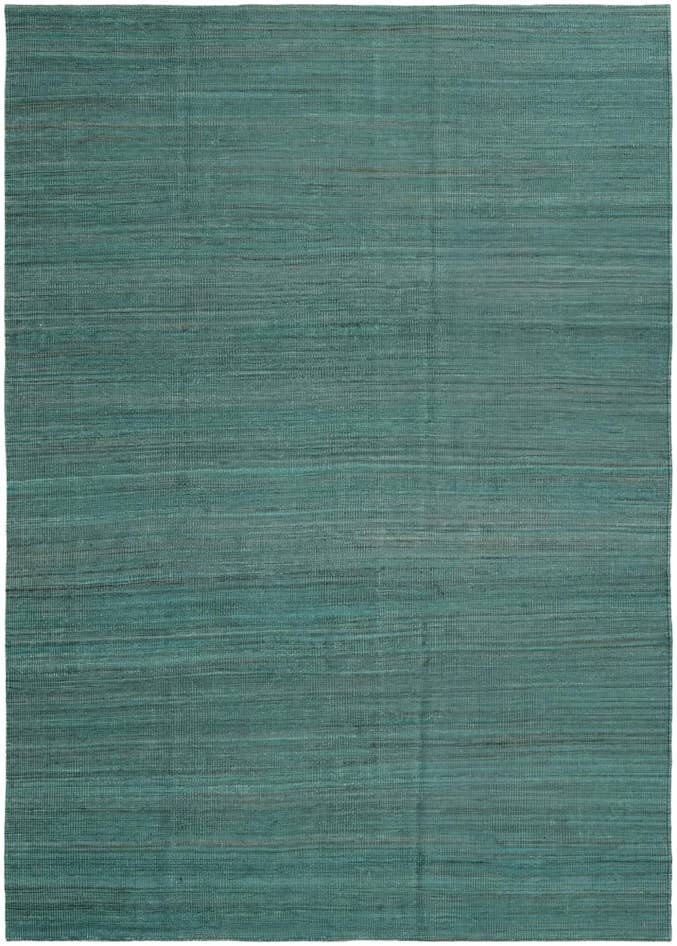 Detail image of 6' 9 x 9' 6 Hand Woven Kilim Modern Wool Rug