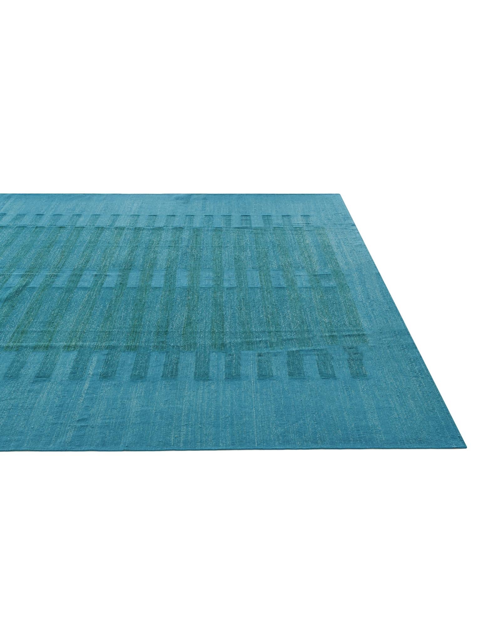 8' 2 x 10' 10 Hand Woven Kilim Modern Wool Rug