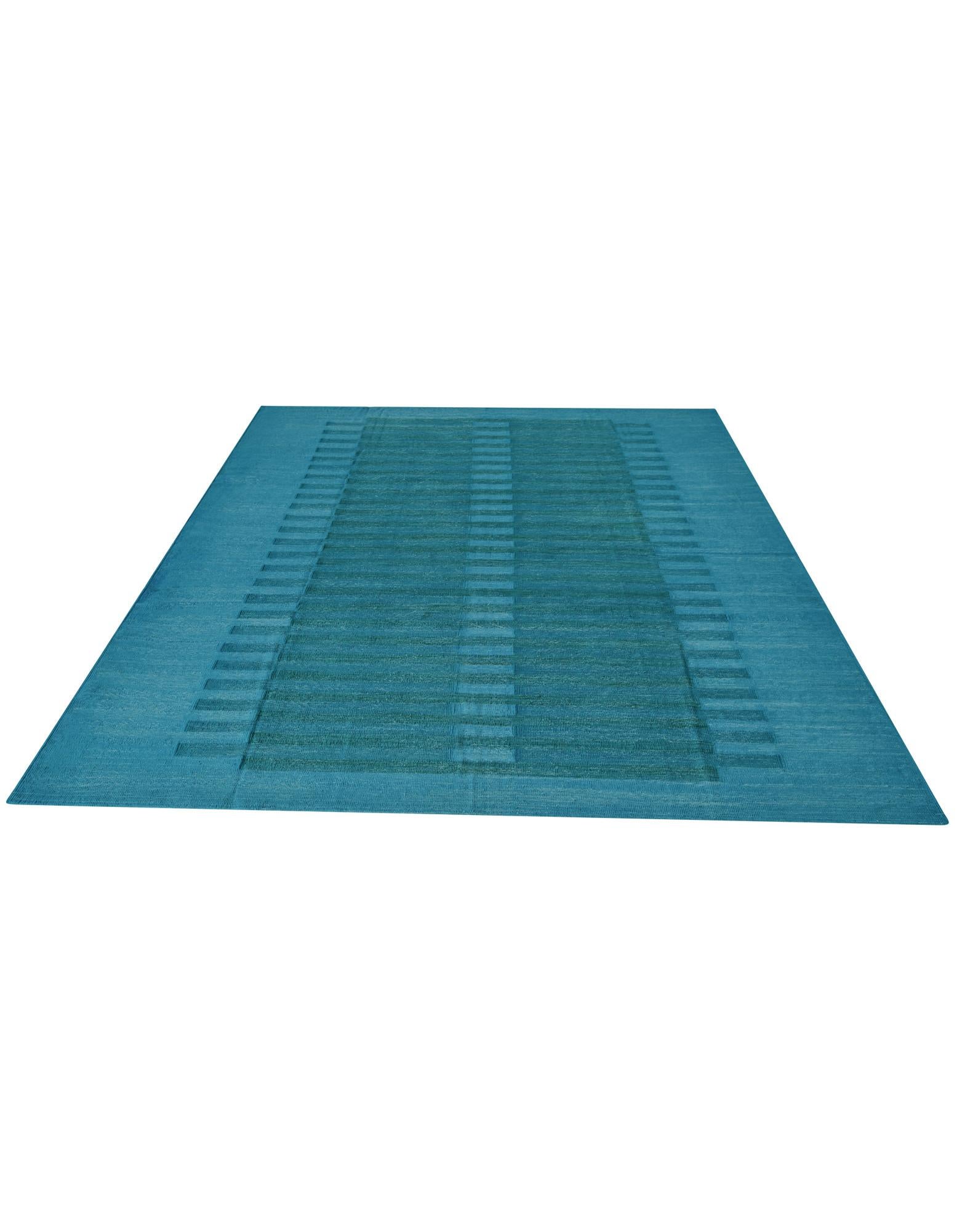 8' 2 x 10' 10 Hand Woven Kilim Modern Wool Rug