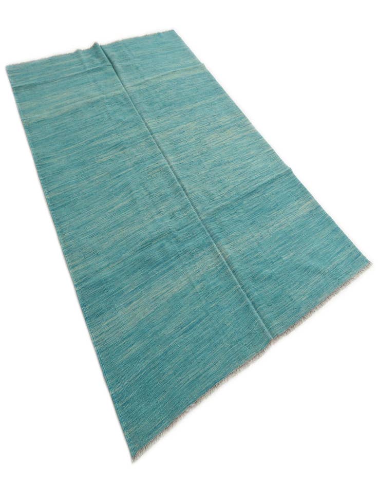 Detail image of 5' 5 x 8'  Hand Woven Kilim Modern Wool Rug