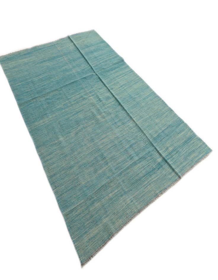 Detail image of 5' 5 x 8'  Hand Woven Kilim Modern Wool Rug