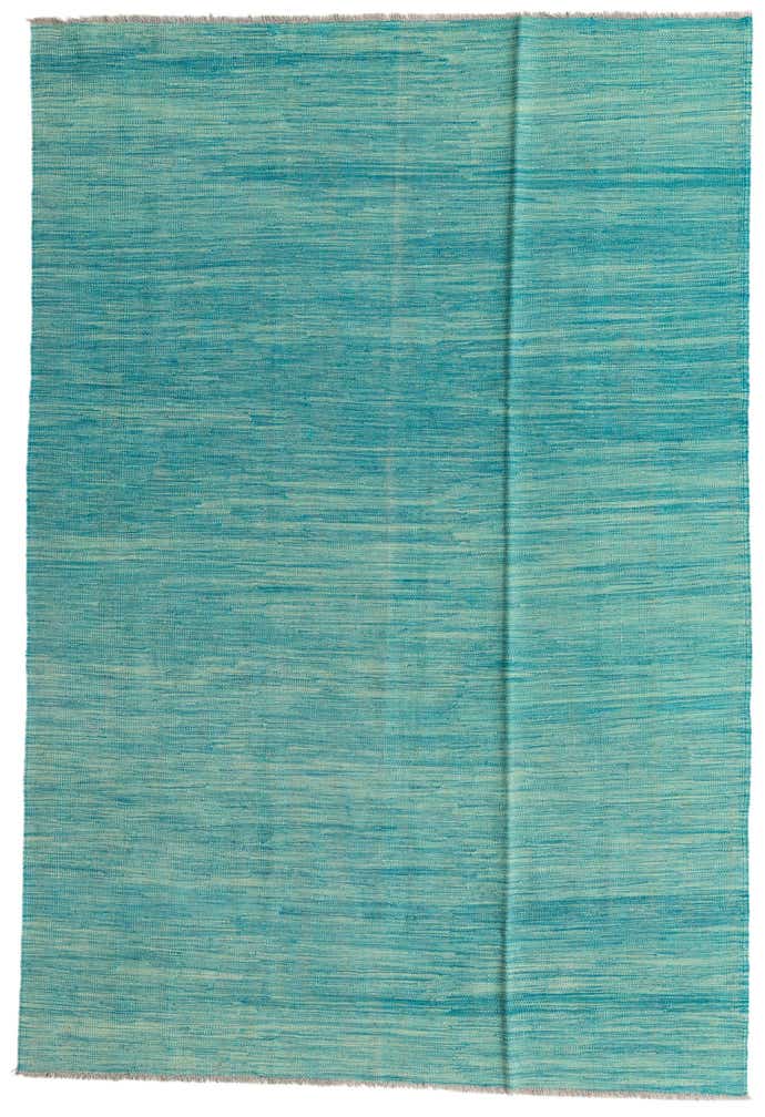 5' 5 x 8' Hand Woven Kilim Modern Wool Rug