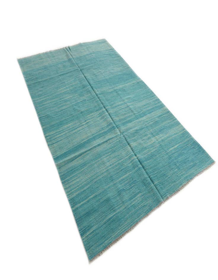 Detail image of 5' 4 x 8'  Hand Woven Kilim Modern Wool Rug