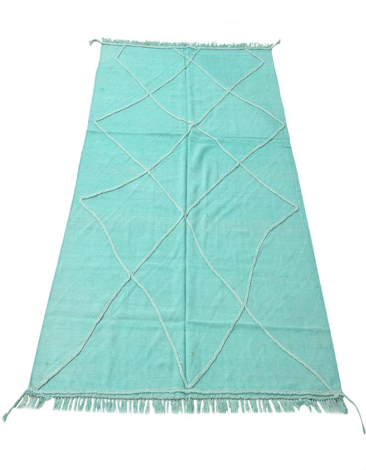 Detail image of 5' 6 x 8' 1  Hand Woven Kilim Modern Wool Rug