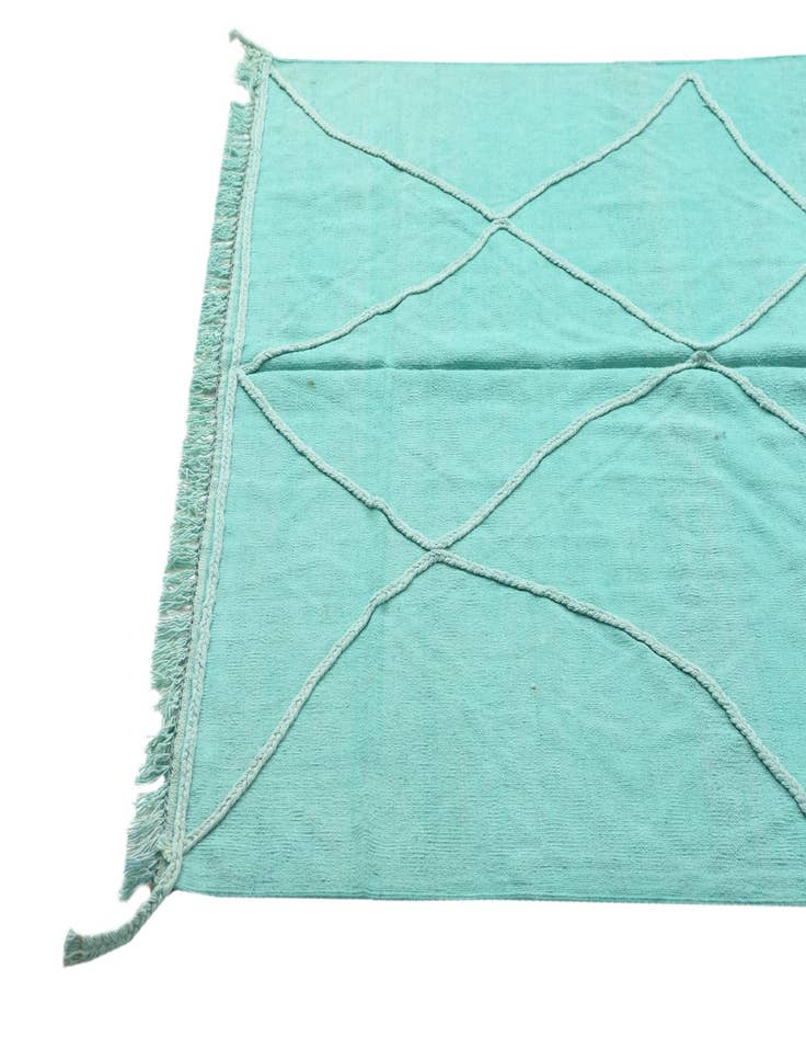 Detail image of 5' 6 x 8' 1  Hand Woven Kilim Modern Wool Rug