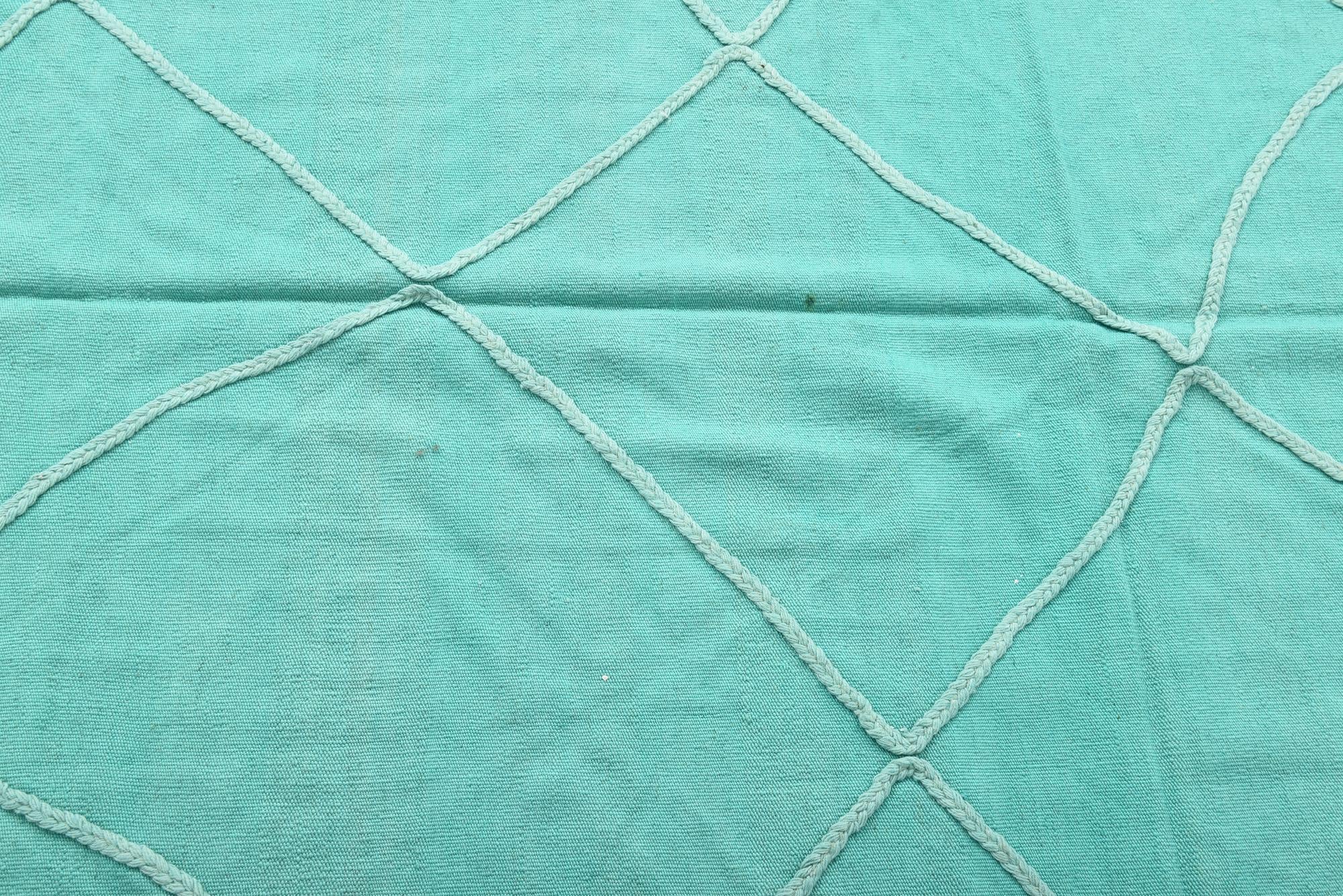 5' 6 x 8' 1 Hand Woven Kilim Modern Wool Rug