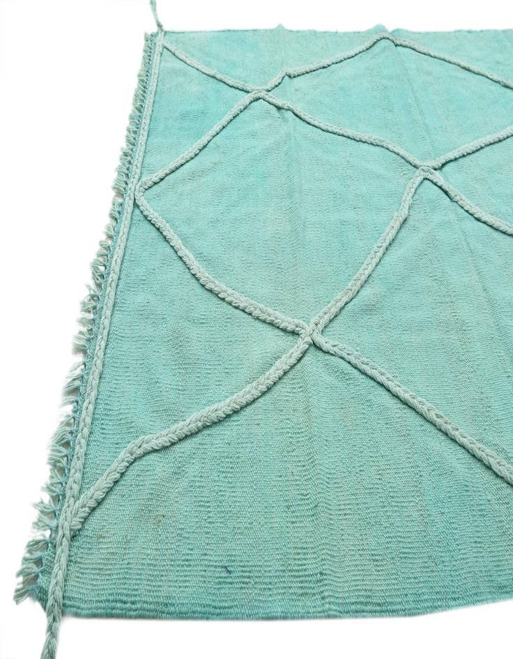 Detail image of 3' 6 x 4' 9  Hand Woven Kilim Modern Wool Rug