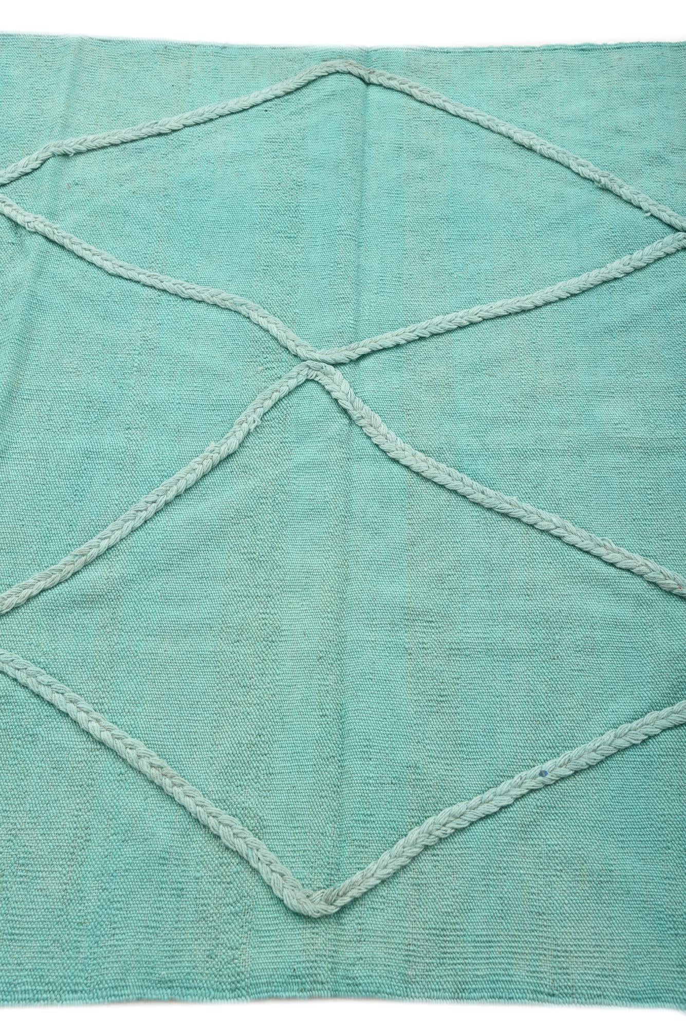 3' 6 x 4' 9 Hand Woven Kilim Modern Wool Rug