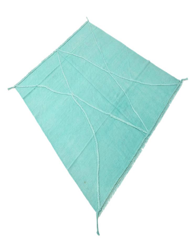 Detail image of 5' 2 x 6' 7  Hand Woven Kilim Modern Wool Rug