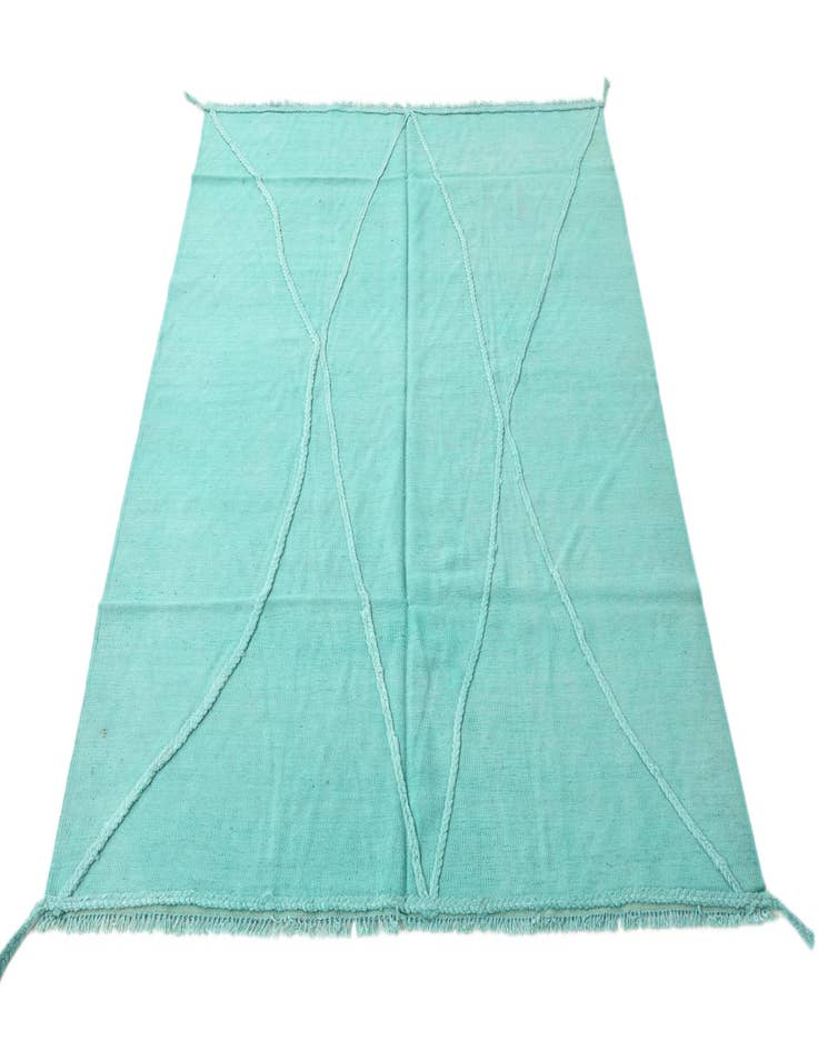 Detail image of 5' 2 x 6' 7  Hand Woven Kilim Modern Wool Rug