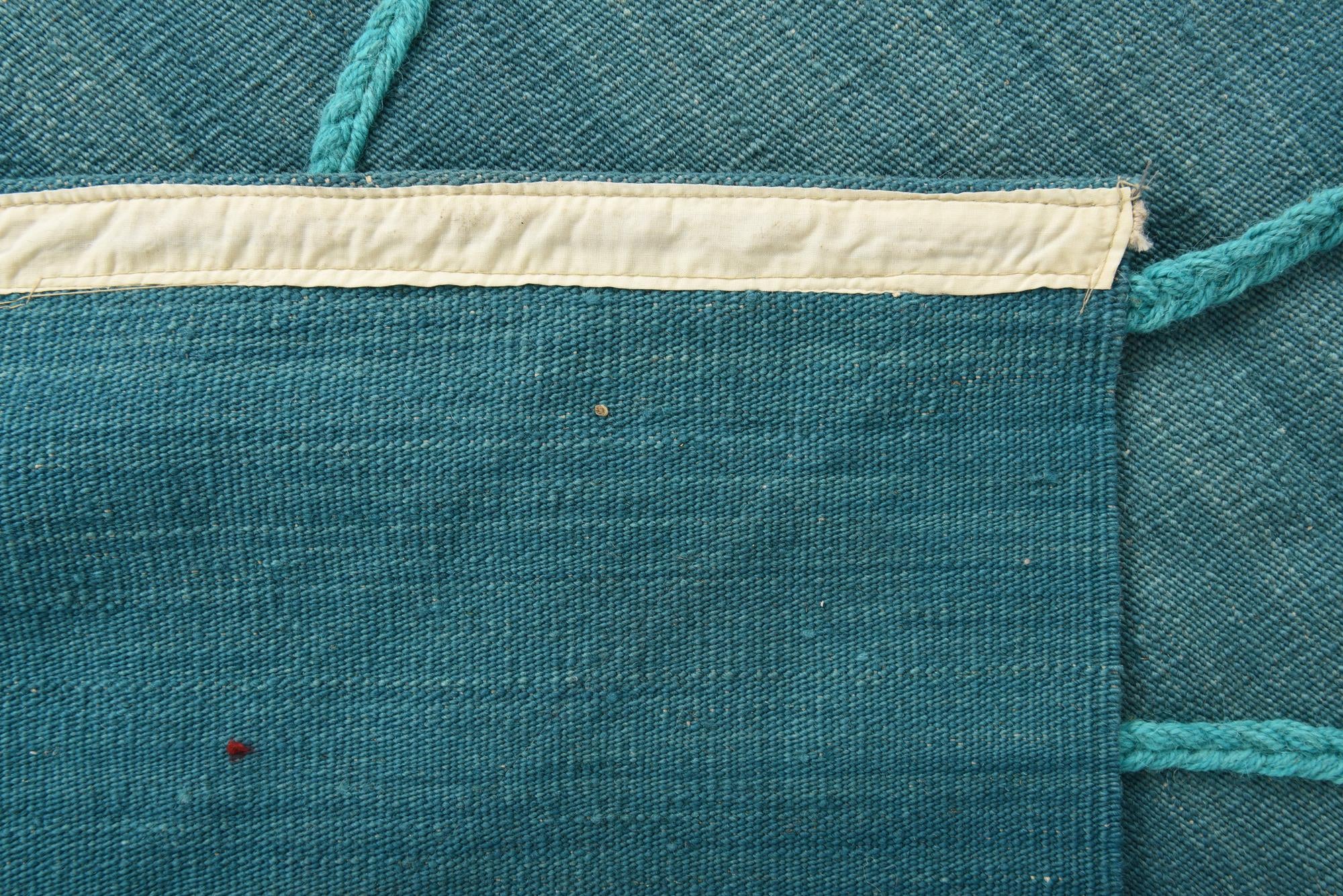 7' x 9' 7 Hand Woven Kilim Modern Wool Rug