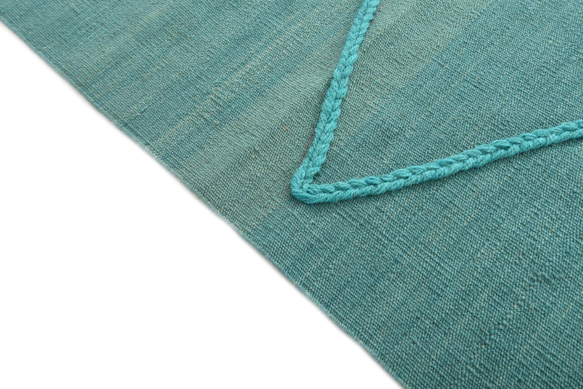 6' 9 x 9' 11 Hand Woven Kilim Modern Wool Rug