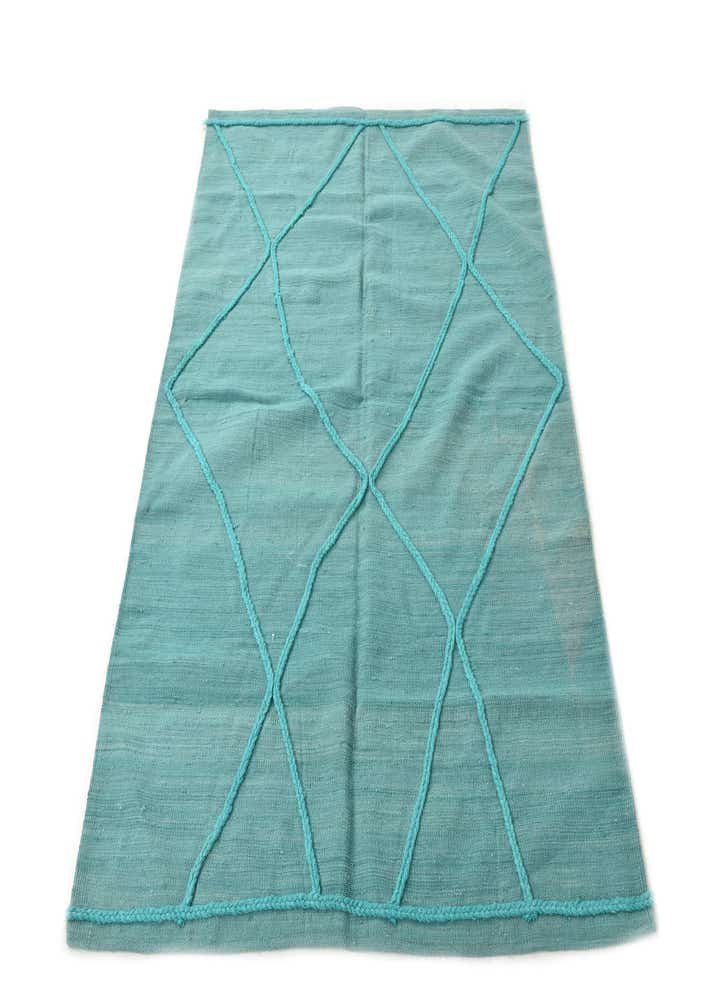 4' 2 x 5' 9 Hand Woven Kilim Modern Wool Rug