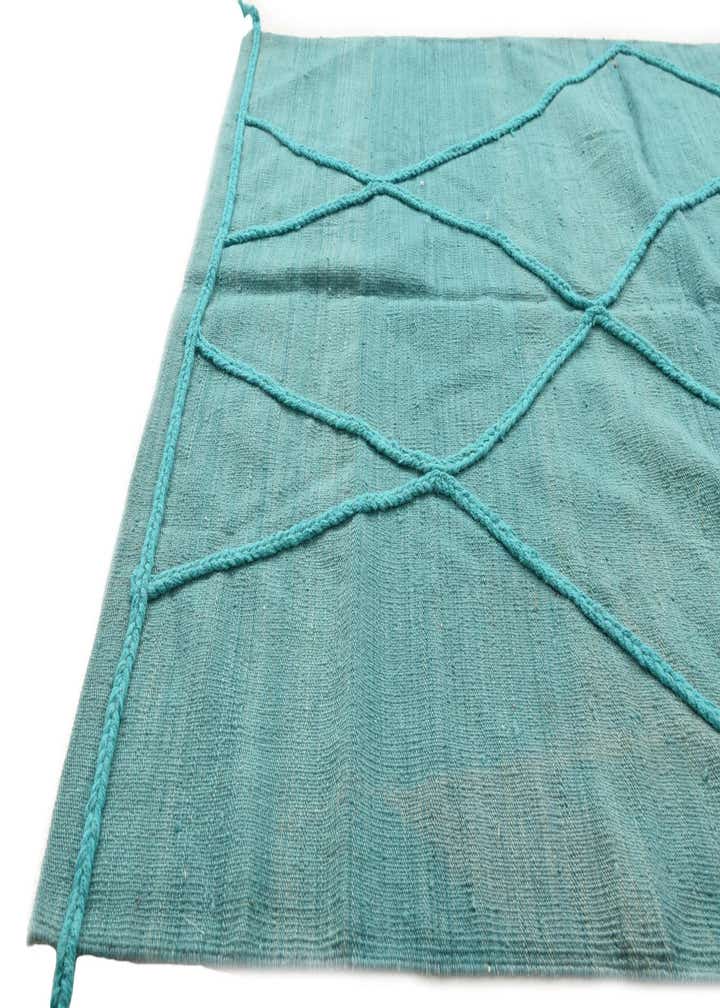 4' 2 x 5' 9 Hand Woven Kilim Modern Wool Rug