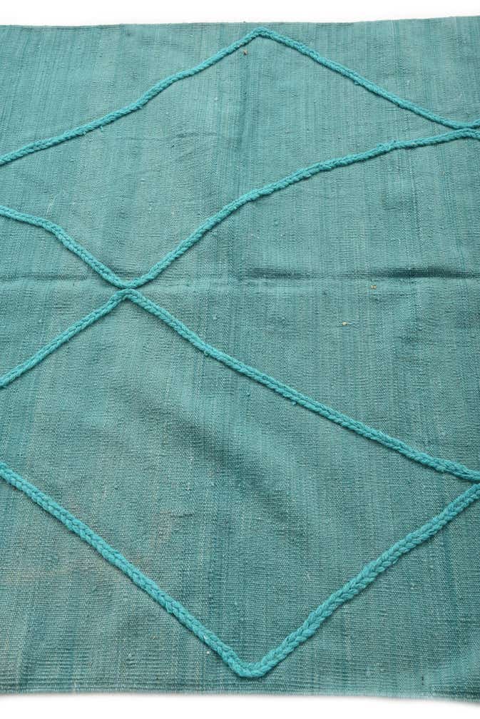 4' 2 x 5' 9 Hand Woven Kilim Modern Wool Rug