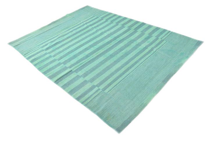 Detail image of 5' 7 x 7' 6 Hand Woven Kilim Modern Wool Rug