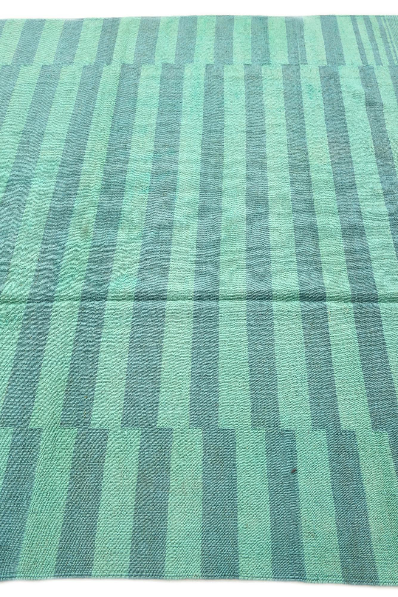 5' 7 x 7' 6 Hand Woven Kilim Modern Wool Rug
