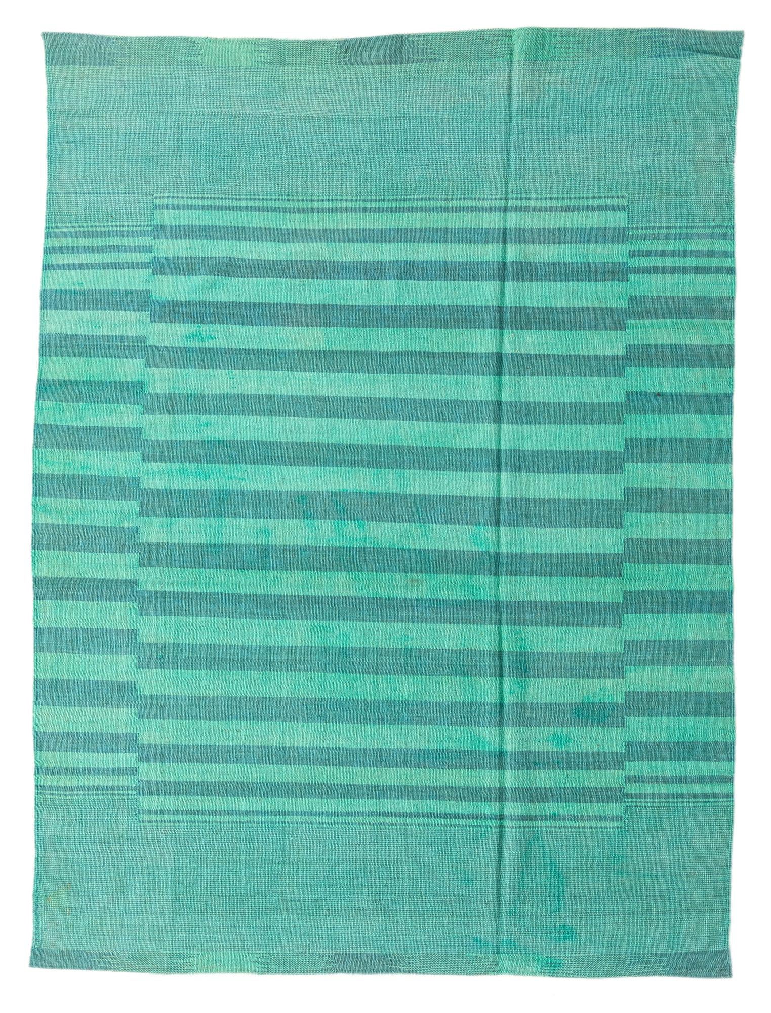 5' 7 x 7' 6 Hand Woven Kilim Modern Wool Rug