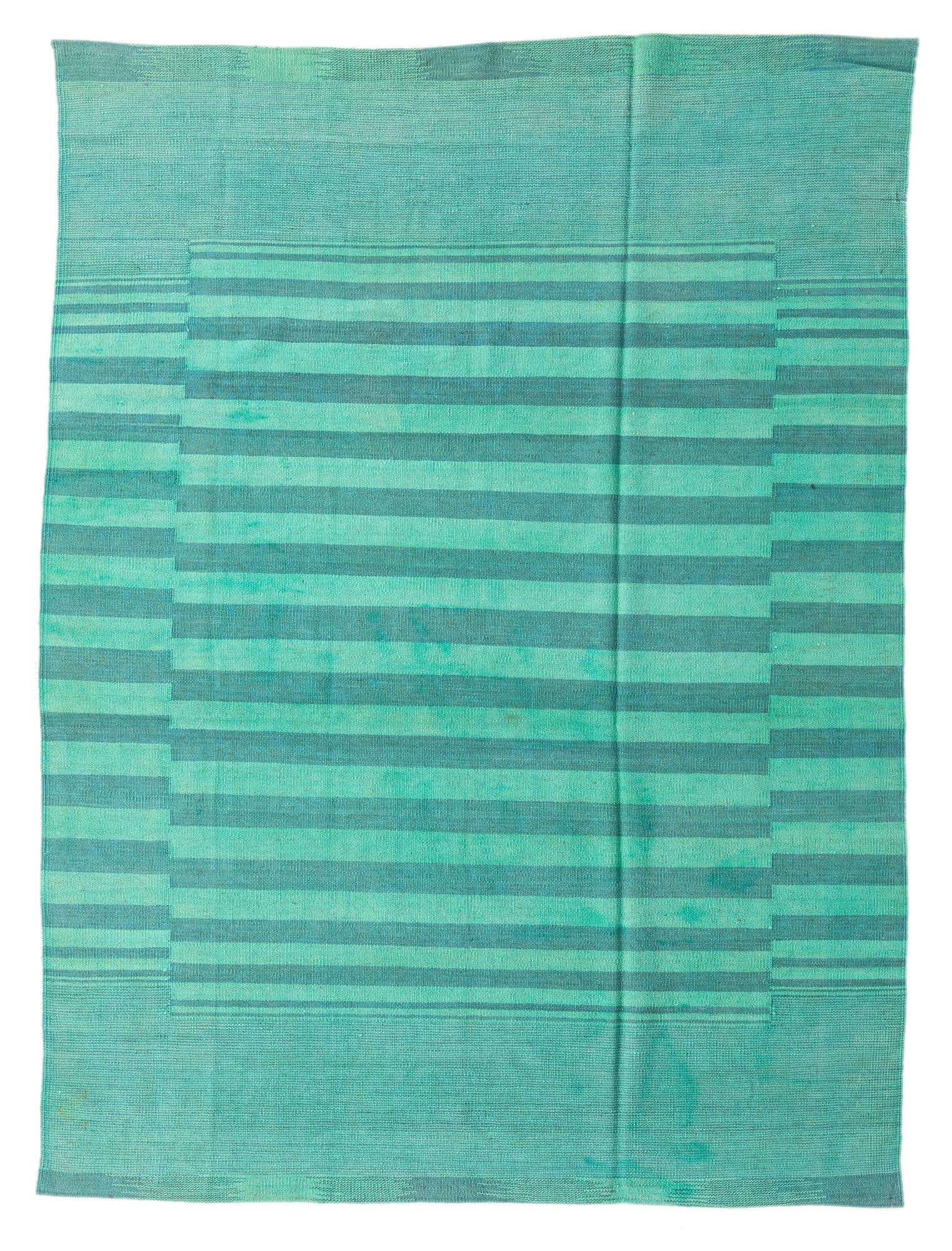 5' 7 x 7' 6 Hand Woven Kilim Modern Wool Rug