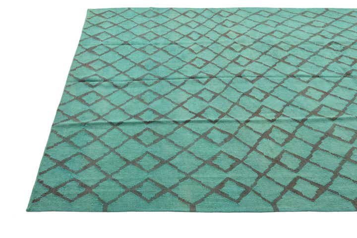 6' 1 x 7' 5 Hand Woven Kilim Modern Wool Rug