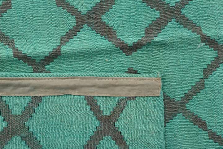6' 1 x 7' 5 Hand Woven Kilim Modern Wool Rug