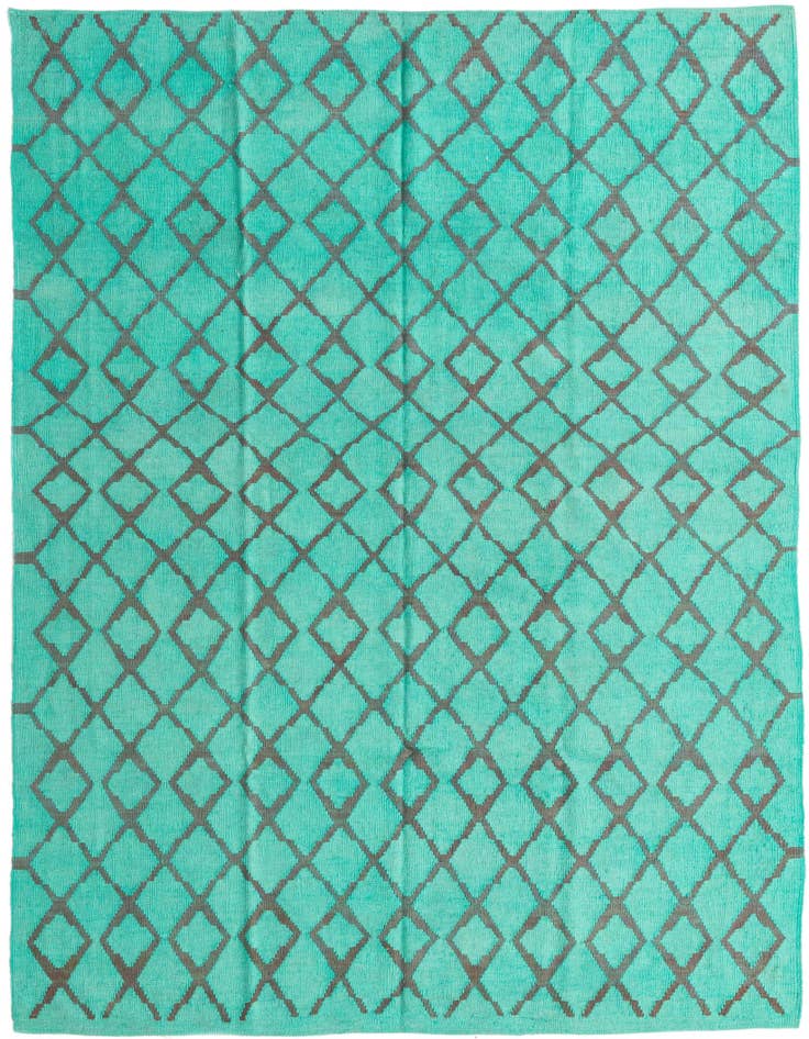 Detail image of 6' 1 x 7' 5 Hand Woven Kilim Modern Wool Rug