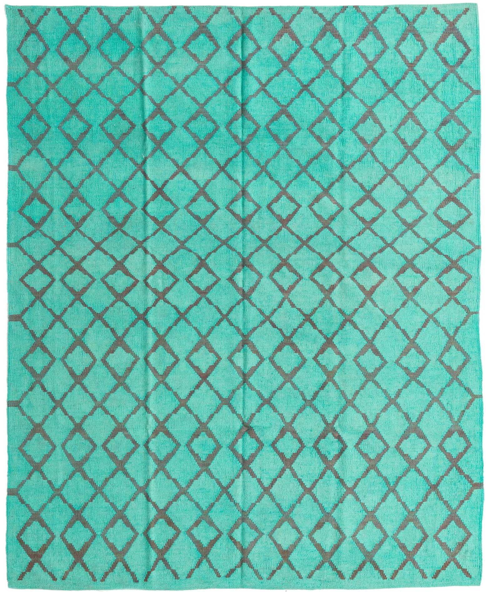 6' 1 x 7' 5 Hand Woven Kilim Modern Wool Rug