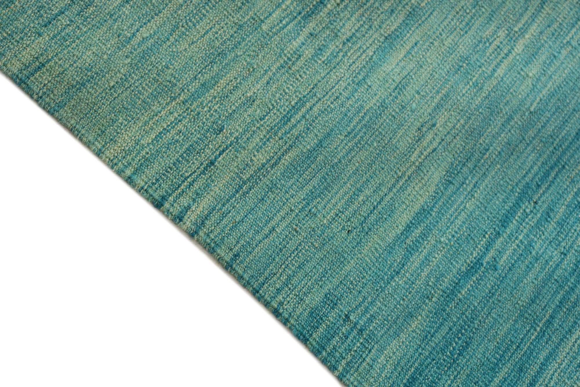 4' 2 x 6' 7 Hand Woven Kilim Modern Wool Rug